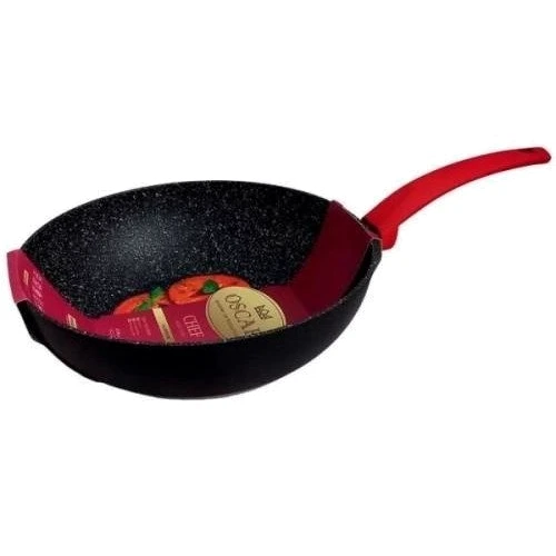 Сковорода OSCAR Chef ВОК 28 см (OSR-1101-28 w): Антипригарное покрытие Mega Stone