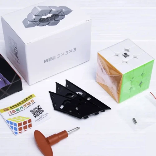 Кубик 3х3 YJ Zhilong mini М без наклеек магнитный (YJ8403): Тип Кубик 3x3