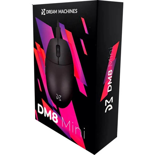 Мишка Dream Machines DM8 Mini Black (DM8_MINI): Ергономіка симметричная для левшей
