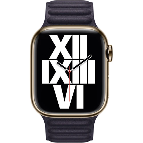 Аксесуар для Watch Apple Leather Link Ink Size M/L (MP843) для Apple Watch 38/40/41mm: Сумісність Apple Watch 41mm, Apple Watch 40mm, Apple Watch 38mm