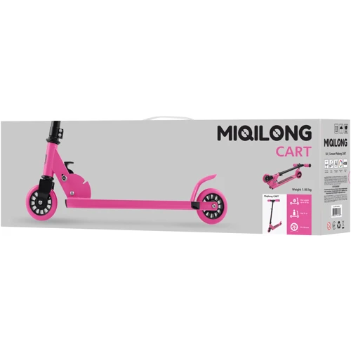 Самокат Miqilong Cart Рожевий: Тип коліс литі