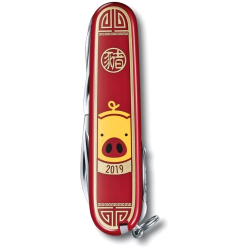 Мультитул Victorinox Huntsman Year of the Rooster 91мм/15предметов/красный (1.3714.E6): Тип мультитул (многофункциональный инструмент)
