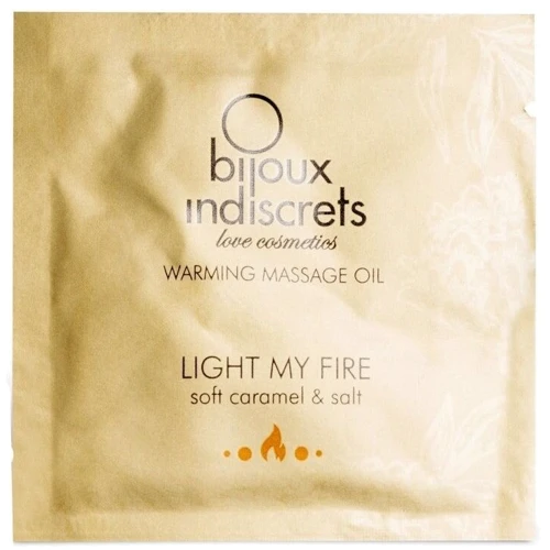 Пробник Bijoux Indiscrets Sachette Light My Fire – Caramel&Sea salt (2 мл): Тип Масло