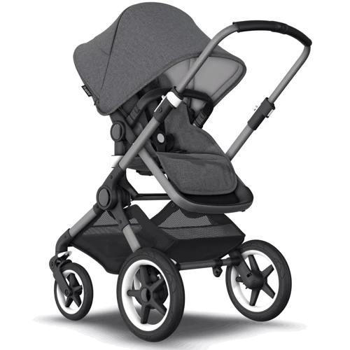 Универсальная коляска 2 в 1 Bugaboo Fox3 Graphite/ Grey Melange/ Grey Melange фото 8