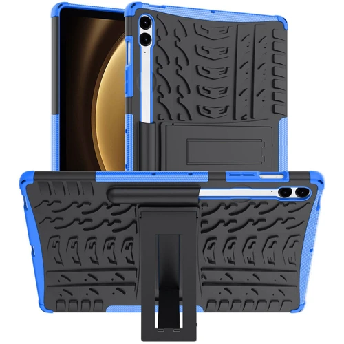 Аксесуар для планшетних ПК BeCover Armored Shockproof Case з Stand Blue для Samsung X810 Galaxy Tab S9 Plus / S9 FE Plus SM-X610/SM-X616B (710763): Колір синій