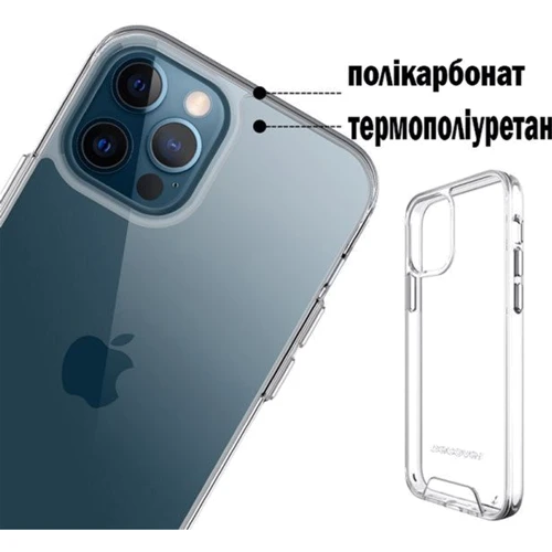 Чехол для iPhone BeCover Space Case Transparancy for iPhone 12 Pro Max (707794): Тип чехла накладка на заднюю часть