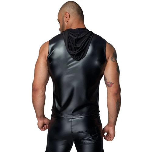 Безрукавка с капюшоном Noir Handmade H062 Hooded Shirt Black, XL