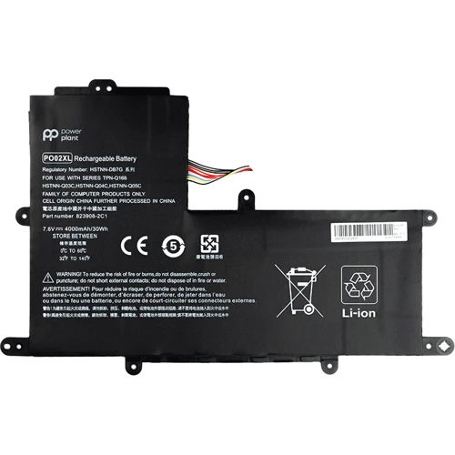 Батарея для ноутбука Акумулятор PowerPlant для ноутбуків HP Stream 11-R (PO02XL) 7.6V 4000mAh (NB461387)
