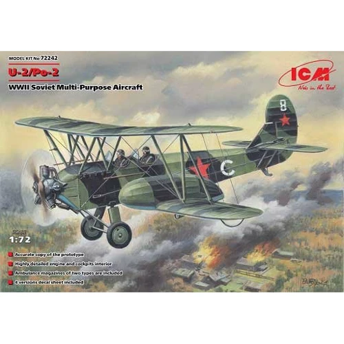 Модель ICM Радянський багатоцільовий літак II МВ У-2/По-2 (ICM72242)