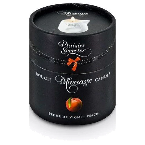 Массажная свеча Plaisirs Secrets Peach (80 мл)