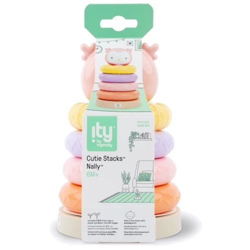 Игрушка-пирамидка Ingenuity Cutie Stacks - Nally (074451168800): Тип пирамидка