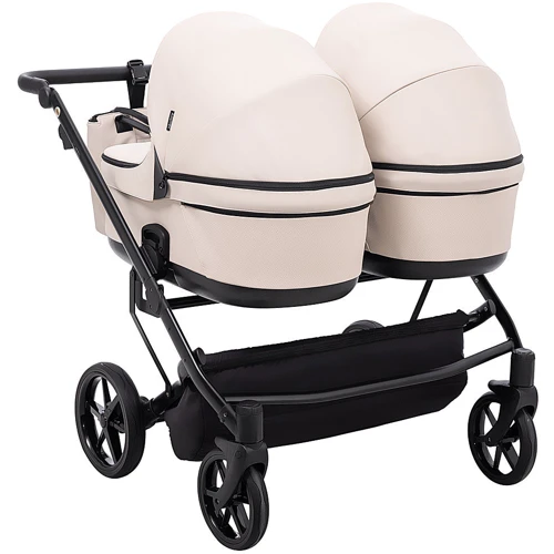 Коляска универсальная для двойни 2 в 1 Adamex Leo Duo Eco SA-7 лате (681144): Ширина шасси 58 см