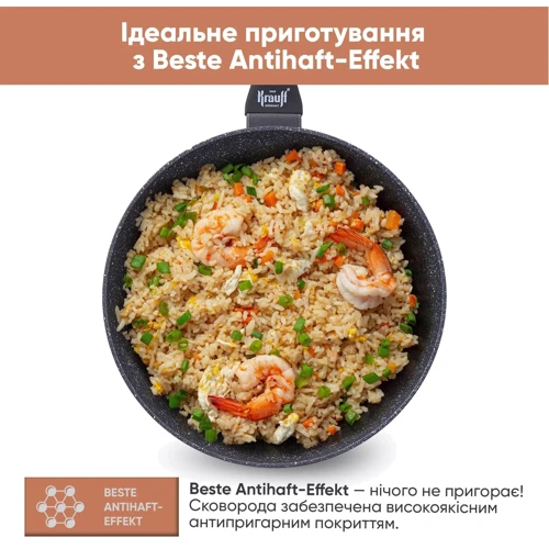 Сковорода Wok Krauff Fry Power 28 см (27597): Материал корпуса Алюминий