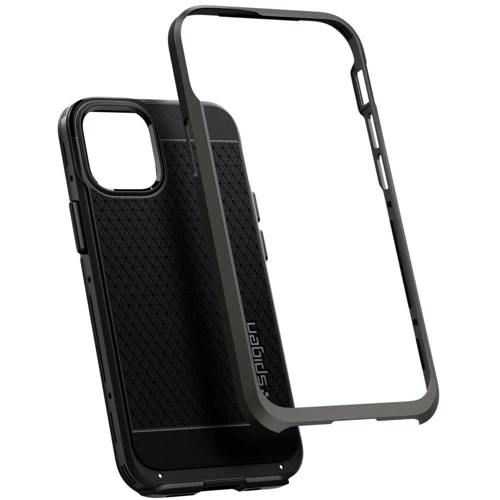 Чехол для iPhone Spigen Neo Hybrid Gunmetal (ACS01754) for iPhone 12 mini: Материалы поликарбонат и полиуретан