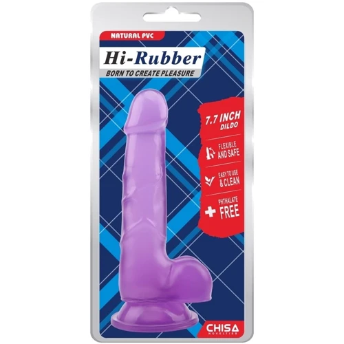 Фаллоимитатор Chisa Hi-Rubber 7.7" Dildo Purple