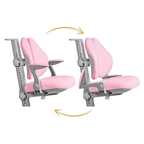 Детское кресло ErgoKids Y-417 Pink: Max высота сиденья, см 63