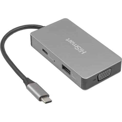 Адаптер HiSmart Adapter USB-C to 2xHDMI+VGA+USB+USB-C (CA913879)