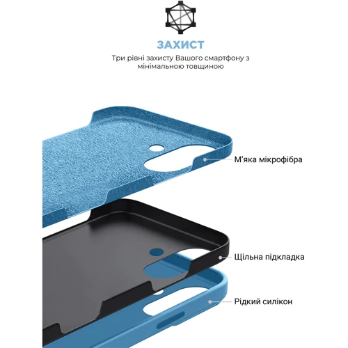Чехол для iPhone ArmorStandart ICON2 Case Capri Blue for iPhone 16 Plus (ARM79633) фото 5