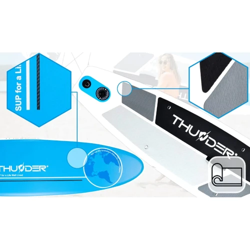 Надувна SUP дошка Thunder Planet 320 см із веслом Blue (SUP-PLANET-BLUE) фото 4