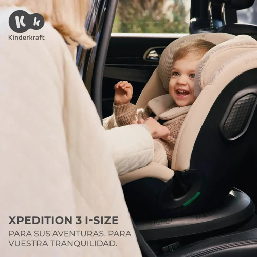 Автокресло Kinderkraft Xpedition 3 i-Size Beige (KCXPED03BEG0000): Группа 0/1/2/3 (с рождения до 36 кг)