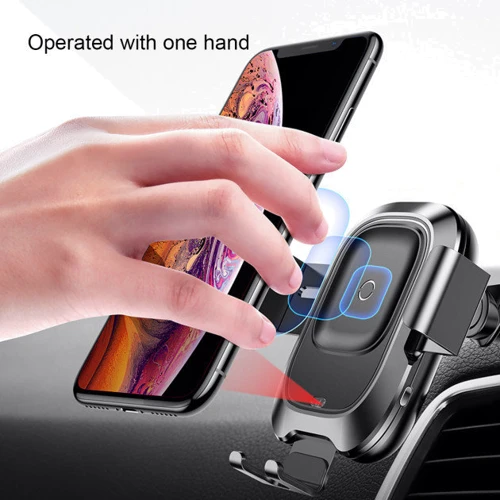 Держатель Baseus Car Holder Wireless Charger Vehicle Bracket 10W Black (WXZN-B01) фото 10