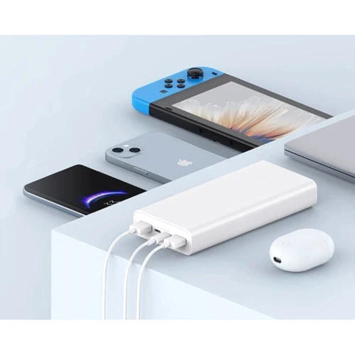 Внешний аккумулятор Xiaomi Mi Power Bank 20000mAh Dual USB Fast Charge 22.5W White (BHR6109CN/PB2022ZM): Встроенный кабель нет