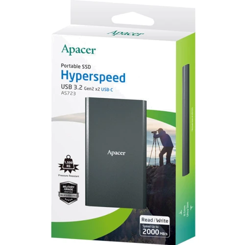 Apacer AS723 2 TB (AP2TBAS723B-1): Интерфейс подключения USB Type-C