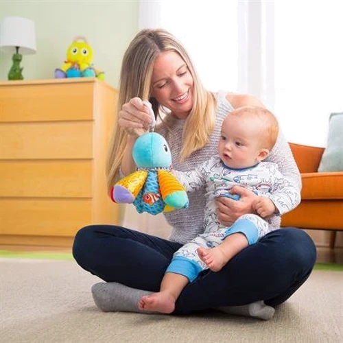 Мягкая игрушка-подвеска Lamaze Осьминог с пищалкой и зеркальцем (L27514): Тип подвески