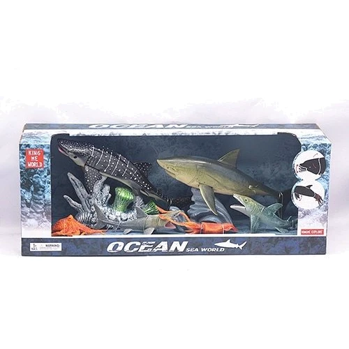 Животные King me world кит, акула 2 шт., омар, осьминог, подвижные дет. (5503-3): Производитель King me world