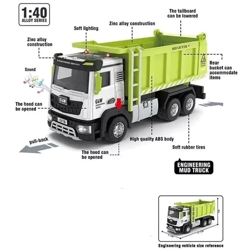 Самоскид Авто Експерт 1:40 звук, світло, інерція, елементи, що рухаються (TK-17778)