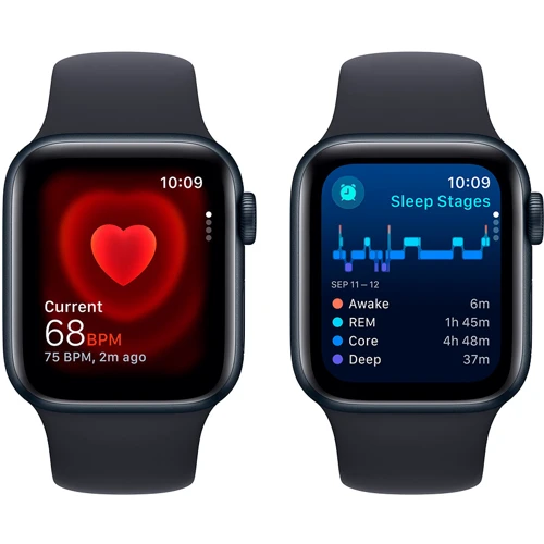 Apple Watch SE 2 2023 40mm GPS Midnight Aluminum Case with Midnight Sport Band - M/L (MR9Y3) UA фото 7