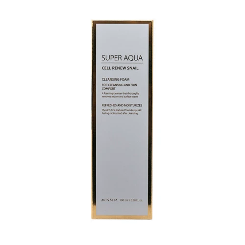 Missha Super Aqua Cell Renew Snail Cleansing Foam Пенка для умывания с экстрактом улитки 100 ml: Классификация Масс-маркет