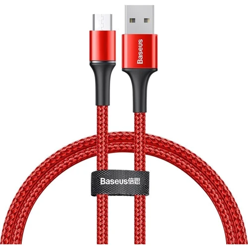 Кабель Baseus USB Cable to microUSB Halo Data Red 3A 1m (CAMGH-B09)