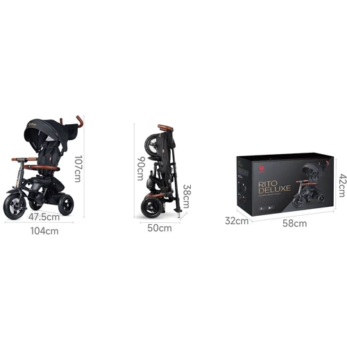Велосипед трехколесный Qplay Rito Deluxe Brown (S380-17RitoDeluxeBrown) фото 14