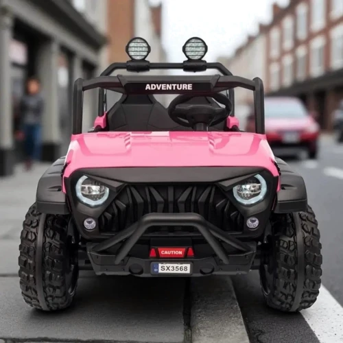 Детский электромобиль Bambi Джип розовый (M 6206EBLR-8(24V))