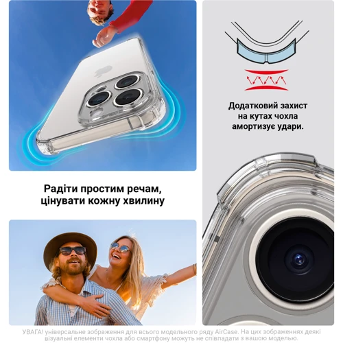 Чехол для телефонов ArmorStandart Air Force Camera cover Transparent for Tecno Spark 30C 4G (kl5) (ARM81182): Материал TPU (термополиуретан)
