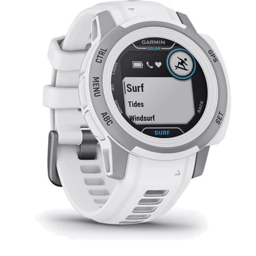 Смарт-годинник Garmin Instinct 2S Solar Surf Edition Ericeira (010-02564-03): Час роботи до 28 днів у режимі розумного годинника, GPS: До 30 годин. Модель із сонячною батареєю