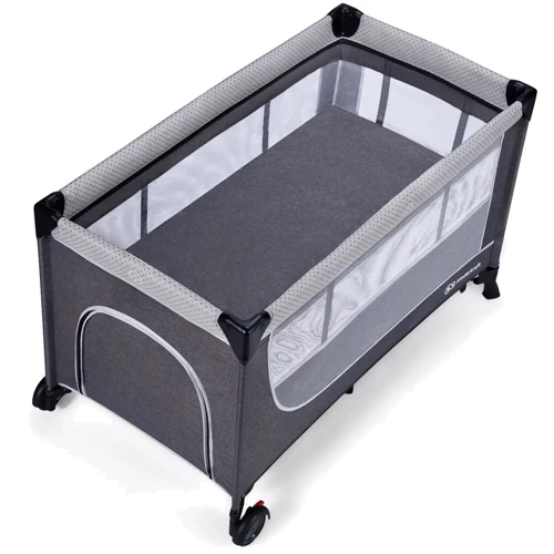 Кровать-манеж Kinderkraft Leody Grey (KCLEOD00GRY0000): Ящики для белья Нет