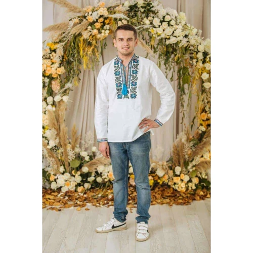 Вишиванка SVARGA Борщівка 52 (43) біла