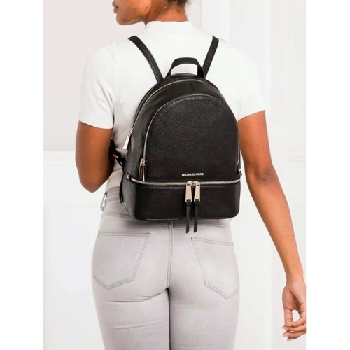 Женский рюкзак Michael Kors RHEA ZIP MD BACKPACK черный (30S5GEZB1L001): Пол Женский