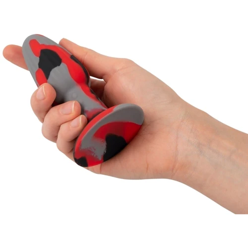 Анальная пробка Anos Tricolour Butt Plug With Suction Cup
