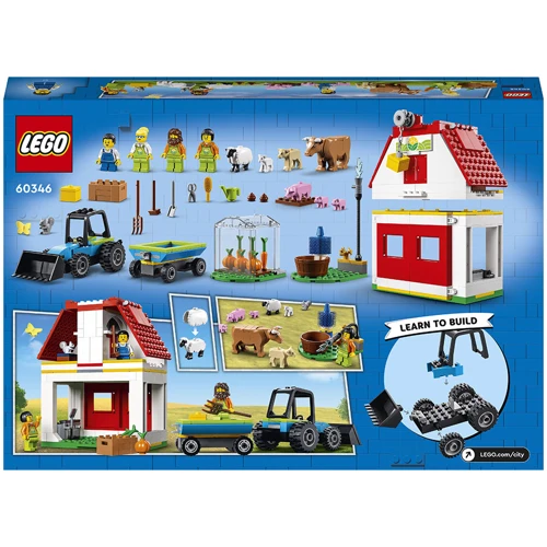 Конструктор LEGO City Ферма та комору з тваринами (60346): Серія City