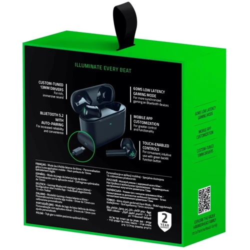 Навушники Razer Hammerhead True Wireless X (RZ12-03830100-R3G1): Тип випромінювача динамічний