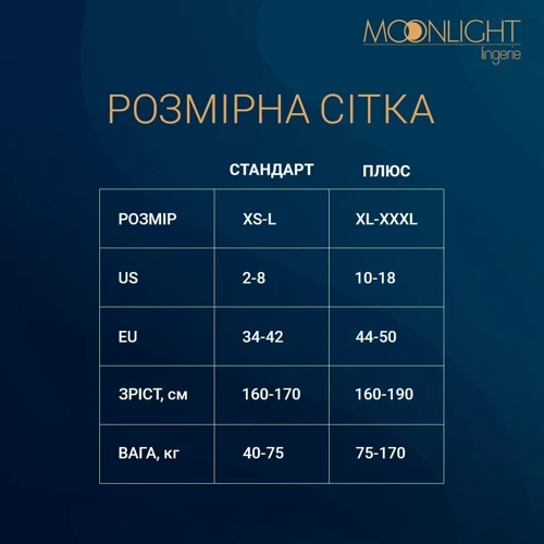 Платье Moonlight Lingerie Model 03 Plus Black