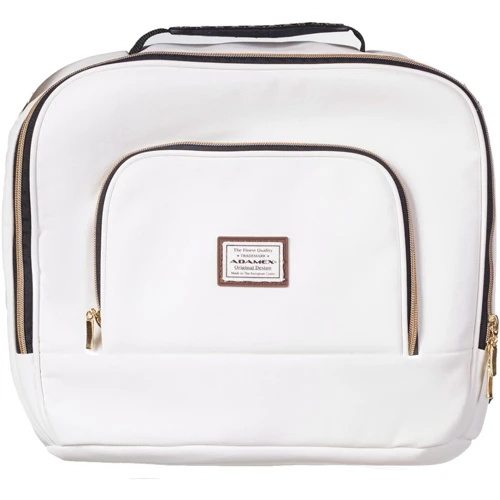 Коляска 2 в 1 Adamex Lucianо Polar (Gold) шкіра 100% Q107 білий (золота рама) (622620): Стать дитини хлопчик, дівчинка