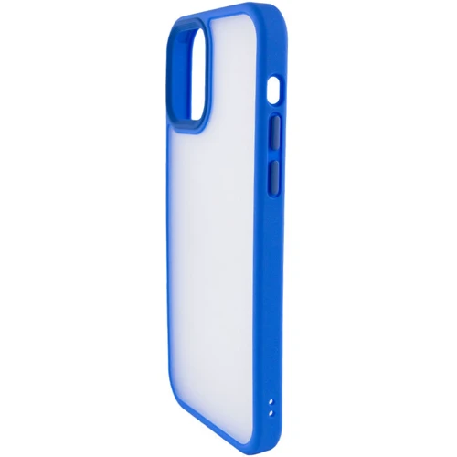 Чохол для iPhone Mobile Case TPU+PC Metal Buttons Light Blue для iPhone 13: Матеріали поликарбонат и полиуретан