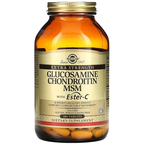 Solgar Glucosamine Chondroitin MSM with Ester-C, 180 Tablets (SOL-01272)