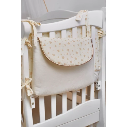 Набір для дитячого ліжечка Twins Romantic Teddy Love бежевий 4024-R-006