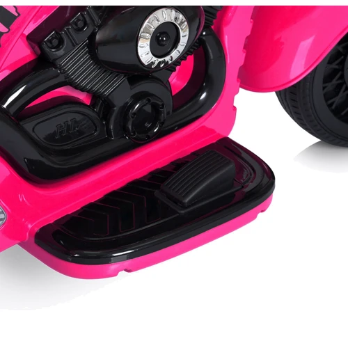 Детский трехколесный электромотоцикл Bambi Harley-Davidson розовый (M 5739EL-8)