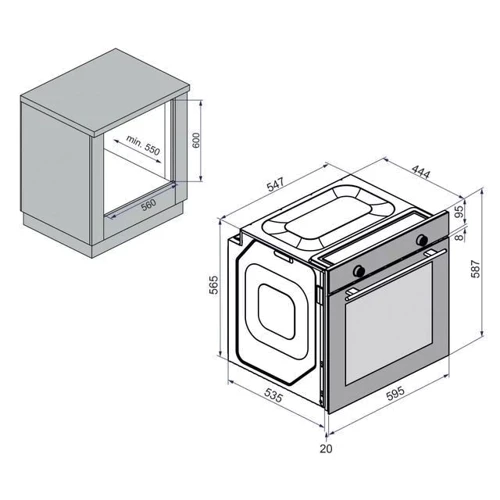 Духовой шкаф электрический Minola EOD 6814 WH: Функция СВЧ нет